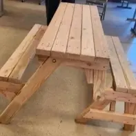 Foto del mueble construido por Andrés Castillo